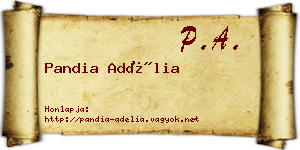 Pandia Adélia névjegykártya
